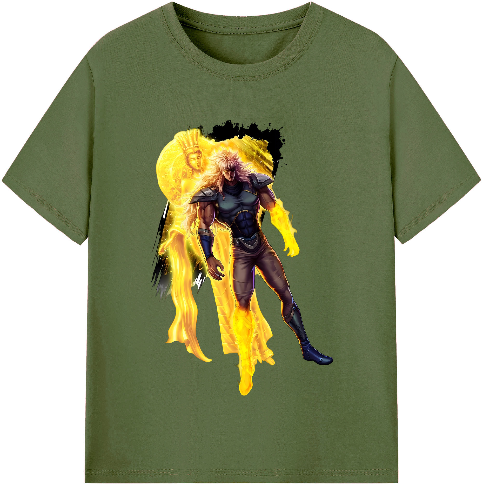（画像用） 北斗の拳 Fist of the North Star 綿100％半袖Tシャツ（フロントプリント）